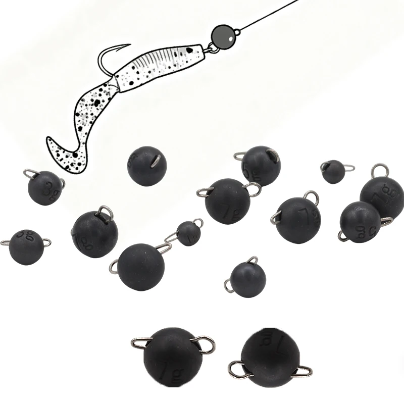 الصيد ثقالة الصيد الملحقات تهزهز رئيس رصاصة الأوزان عدة إغراء لينة 1 جرام 1.5 جرام 2 جرام 3 جرام 5 جرام هوك Aggravate ، 10 قطعة/الحقائب #2