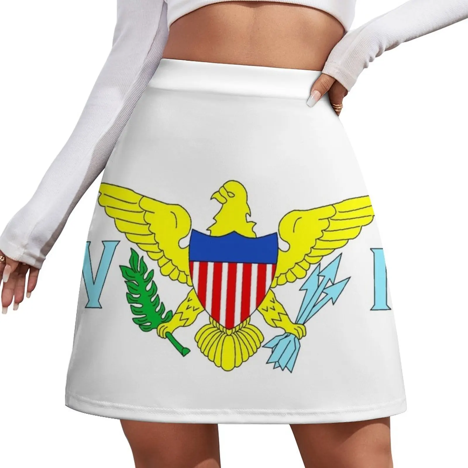 

U.S. Virgin Islands Mini Skirt korean style skirt women clothes Mini Skirt