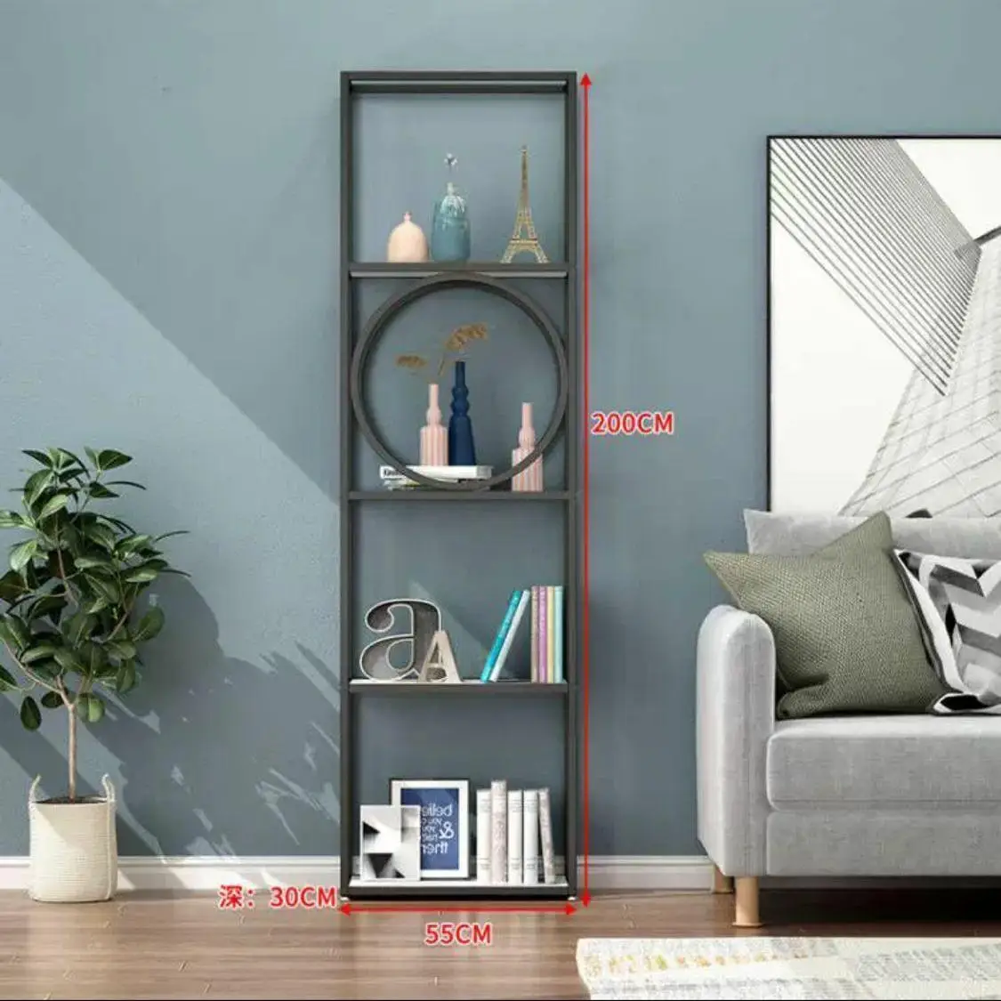 Curio organisateur salon armoires étagère décor stockage chine Curio salon armoires bureau luxe Gabi
