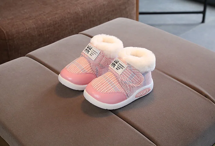Kinder-Schneestiefel Winter Baby Jungen Warme Schuhe Kleinkind Mädchen Plüsch Gefütterte Verdickte Outdoor-Schuhe 0-5 Jahre Kinder Baumwollschuhe – Detail 8