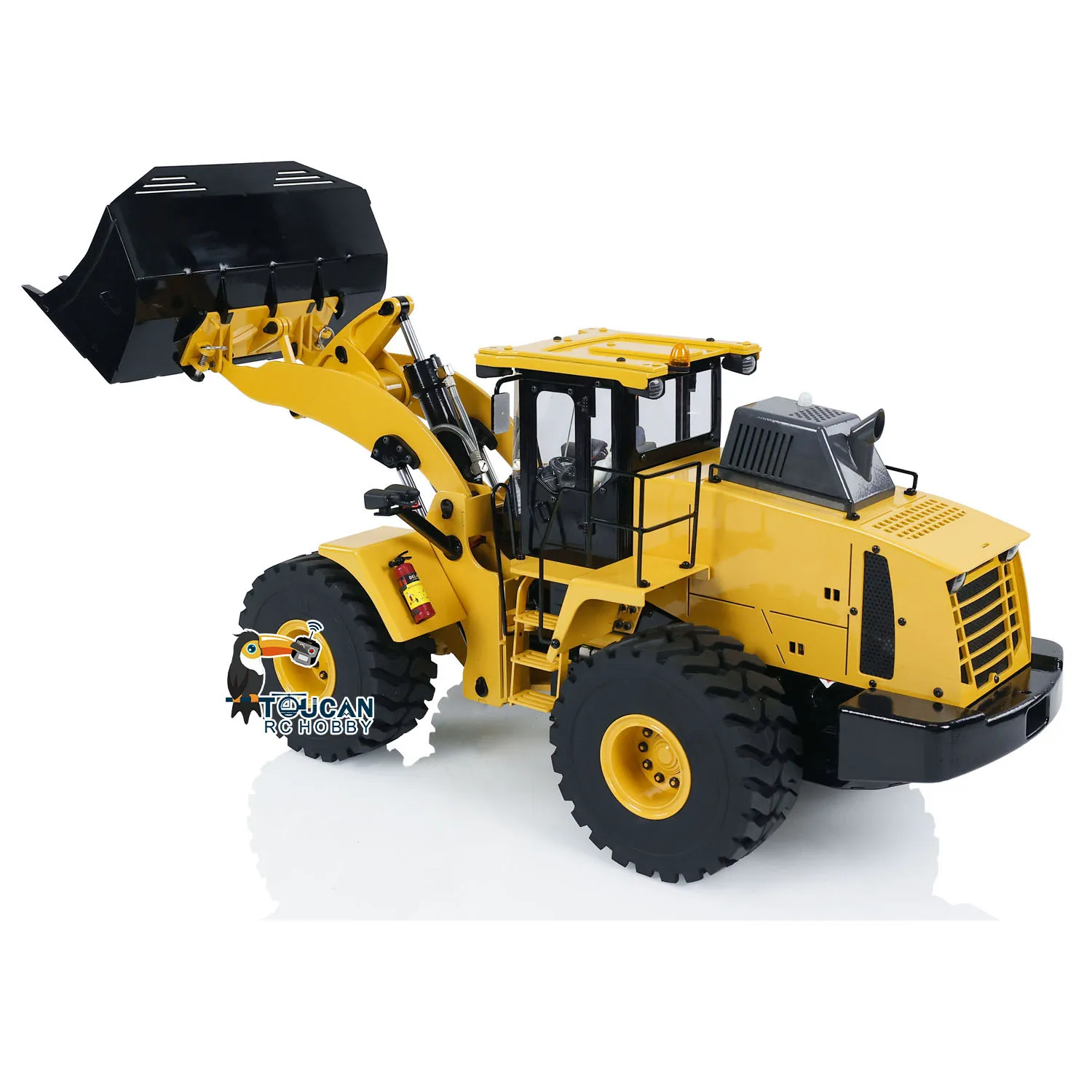 In Stock Upgraded XDRC WA470 1/14 RC Hydraulic Loader Metal Radio Control Construction Vehicle Smoking Sounds Lights RC Toy