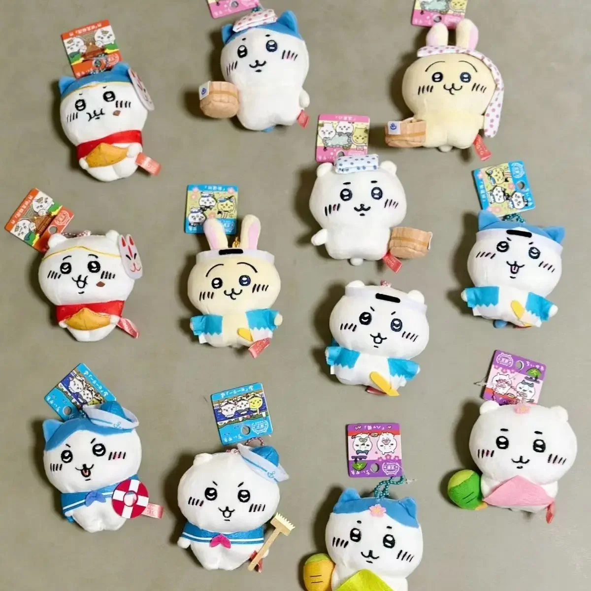 Nouveau Chiikawa mignon en peluche porte-clés poupée Kawaii Kobe marin Hachi Usaki sac à dos pendentif en peluche clé pendentif décoration cadeau