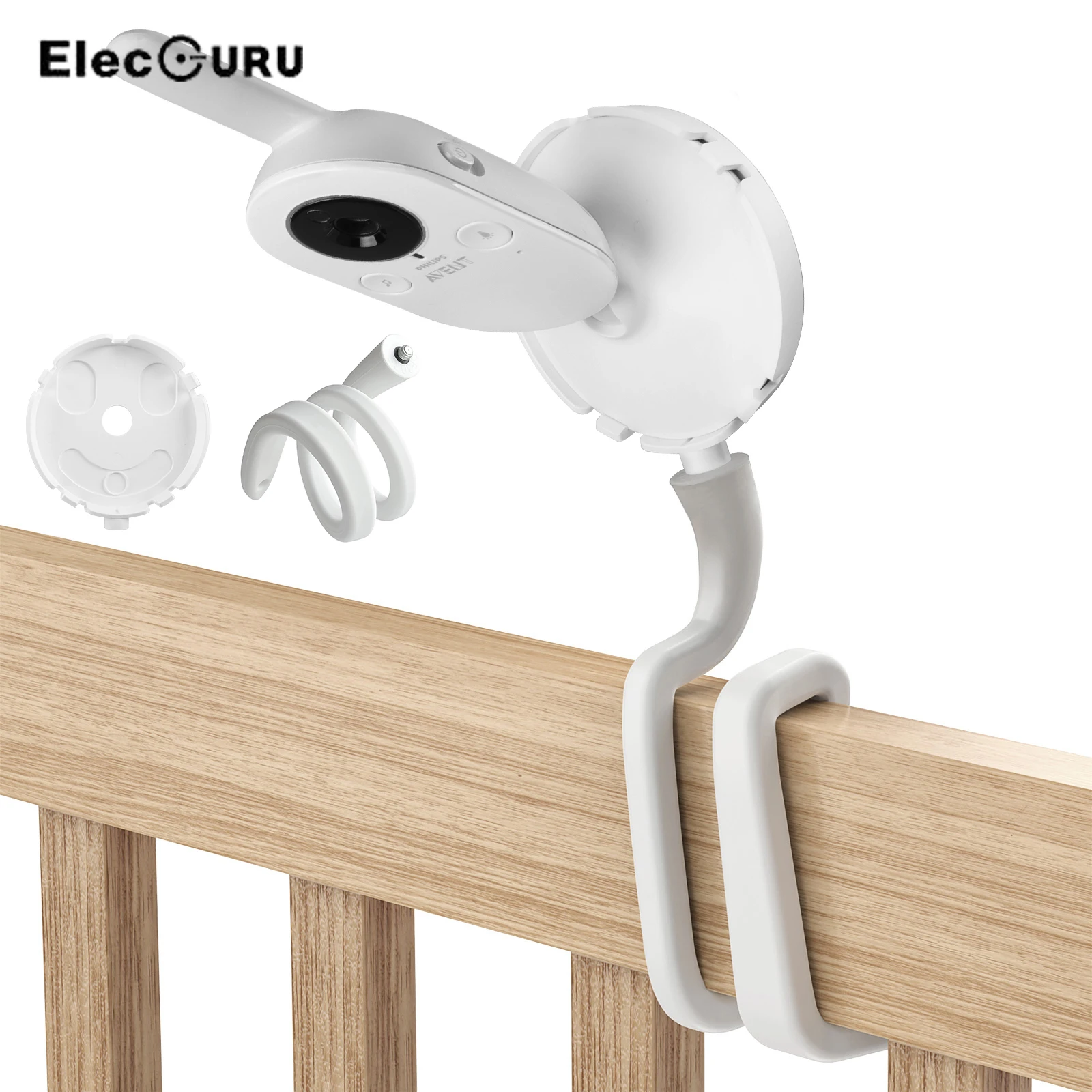 

Flexible Twist Mount Bracket for Philips AVENT Baby Monitor Camera,Attaches to Crib Cot Shelves or Furniture