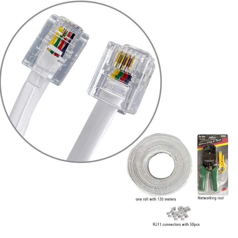 EXCELLTEL PBX ACCESSORY Telephone Cable telephone RJ11 Connector Telephone Networking Rool