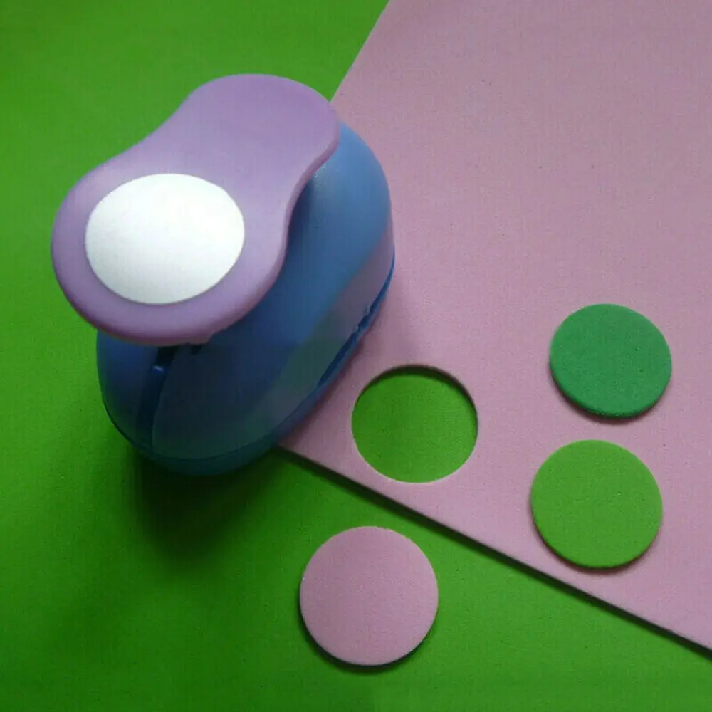 25mm Color Random Gifts Convenient Scrapbooking Handmade Round Hole Punch Embossing Paper Shaper Cutter Cards Making