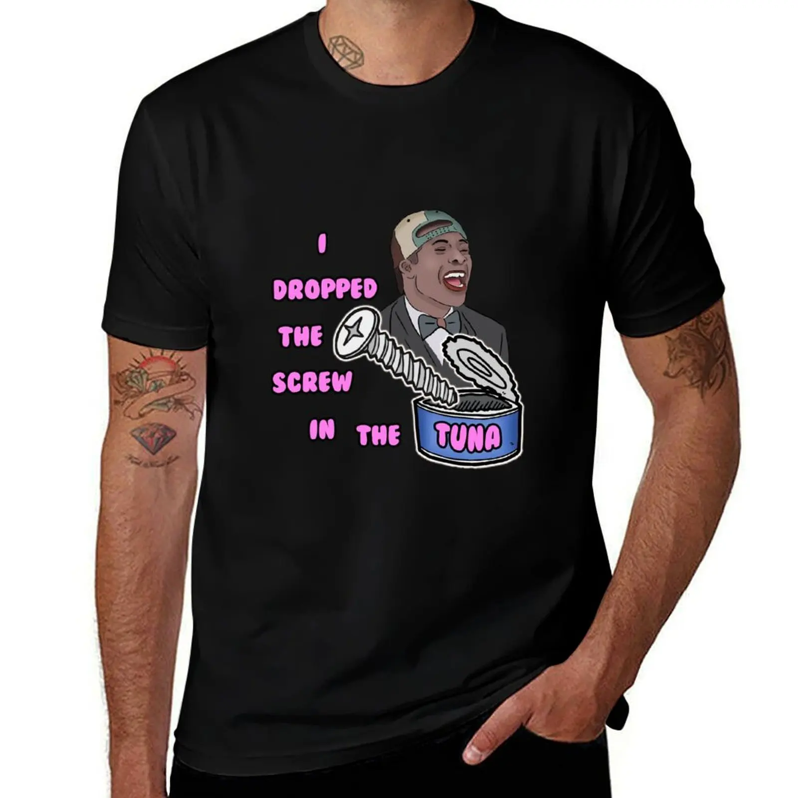 I Dropped The Screw in the Tuna T-Shirt Big and Tall Loose Fit T-Shirt