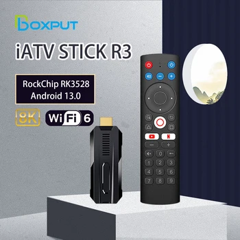 Android 13 iATV R3 Fire TV Stick rkrk3528 8K Portable TV Box 5G Dual WiFi BT5. 0 Voice Control OTG TF Slot Smart TV Stick