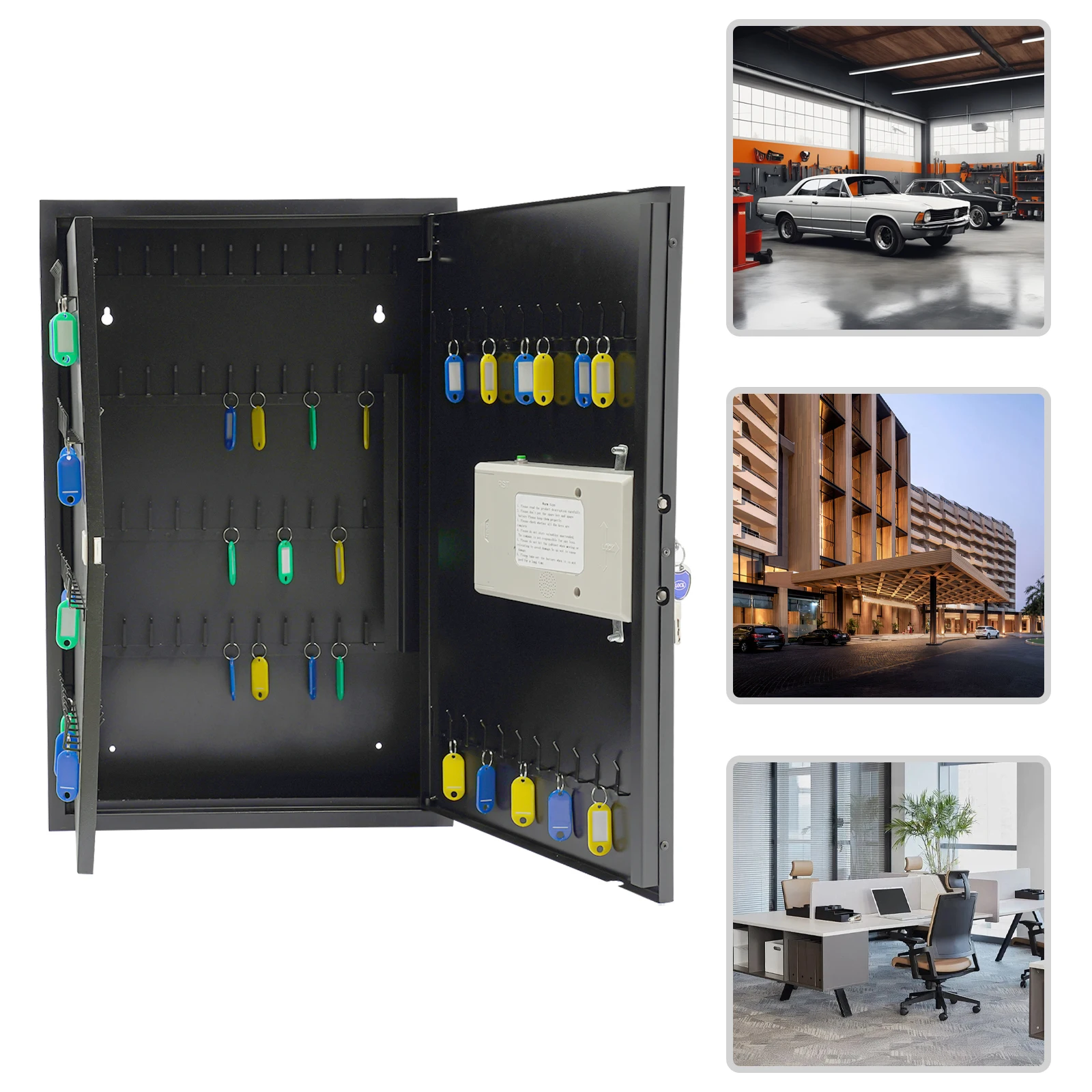 اقفال الصناديق الرئيسية صندوق آمن مثبت على الحائط مانعة لتسرب الماء 160 موضع صندوق تخزين المفاتيح داخلي خارجي مضاد للسرقة خزنة بمفتاح #1