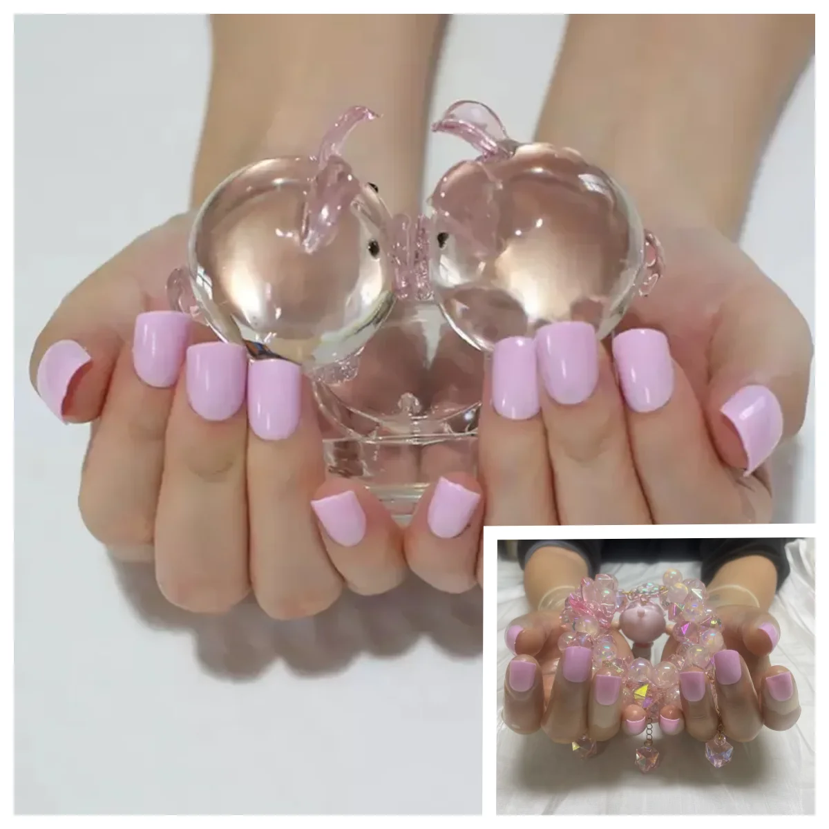 Crossdress Male To Female Oil Shiny Transparent Super Thin Latex Zentai Long Red Flat Nails Fetish Sheer Cosplay Kigurumi Gloves