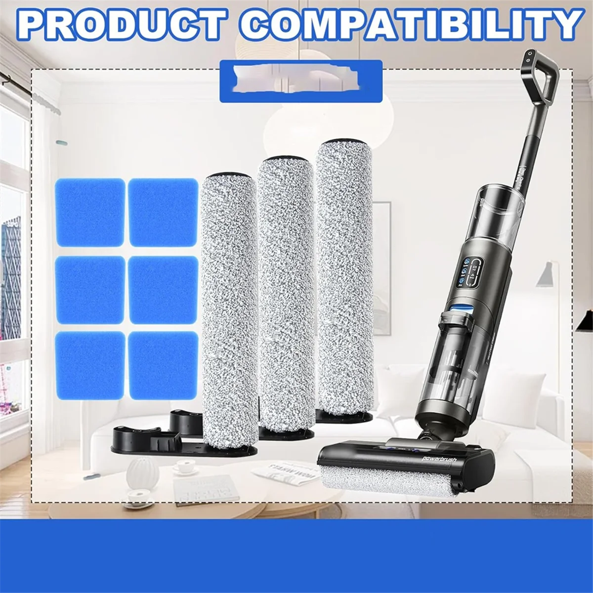 FZFZ 1 세트 스폰지 브러시 롤 세트 NEW430 ED12 브러시 롤 스폰지 진공 청소기 액세서리