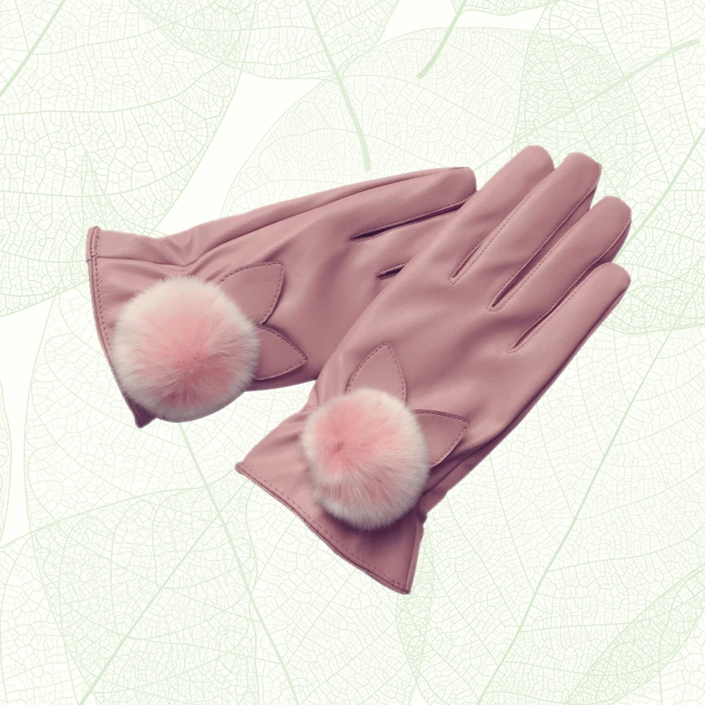 

Thickened Warming Gloves Fleece Lined Gloves Anti Wear Gloves For Women Winter Outdoor Sports Gloves