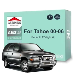 14Pcs Cars Accessories For Chevrolet Chevy Tahoe 2000 2001 2002 2003 2004 2005 2006 Canbus Dome Trunk LED Interior Light Bulb