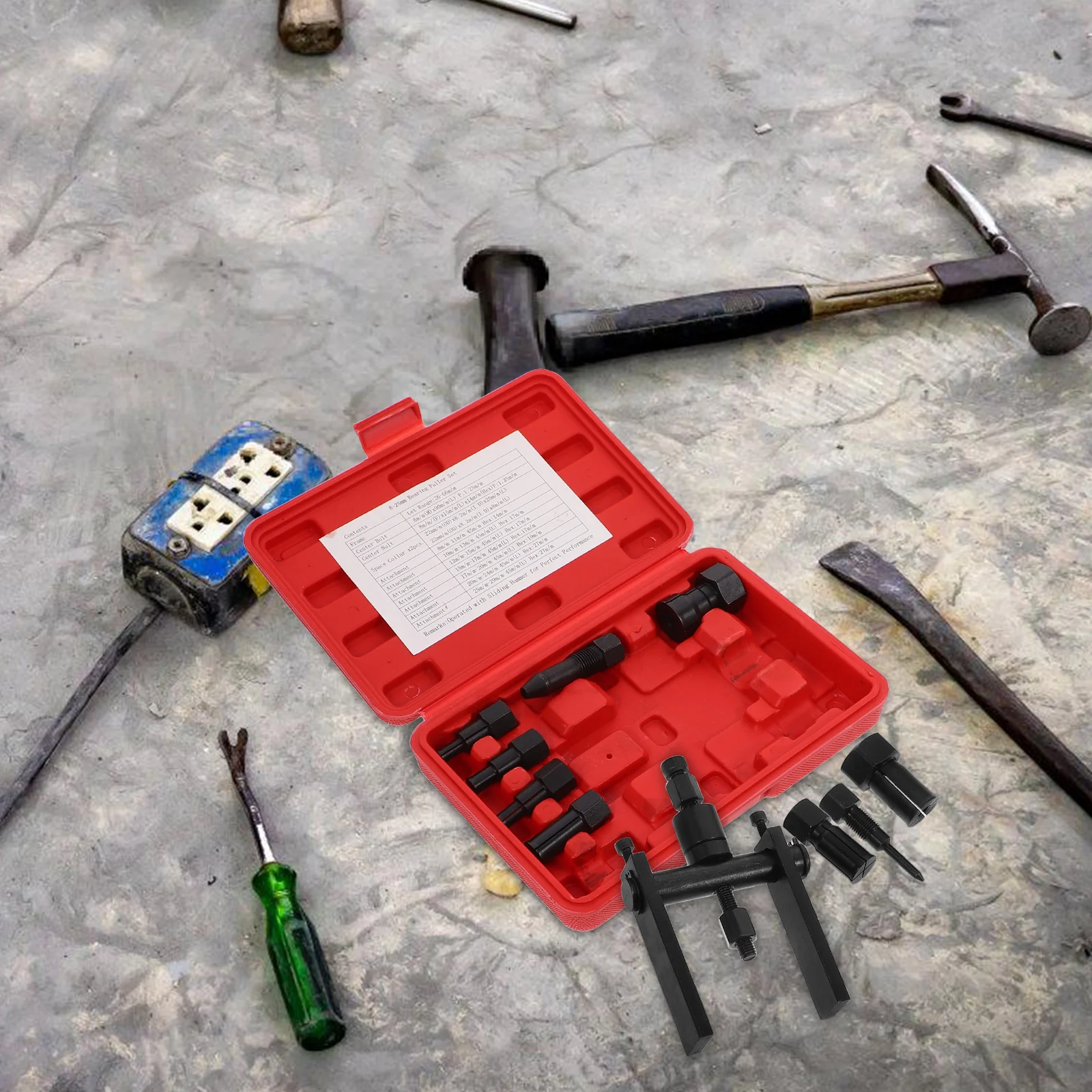 10 قطعة أدوات إزالة الدراجات النارية مجموعة مجتذب صندوق بلاستيكي إصلاح دراجة نارية تحمل تفكيك أداة أداة تفكيك المعونة العملي