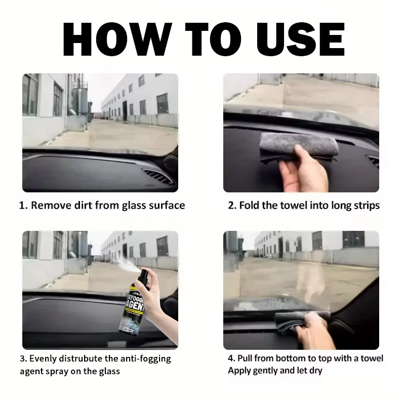 عامل إزالة الضباب للنافذة 50 مل - مضاد للتجميد، مضاد للضباب، معالجة الزجاج الأمامي، يضمن رؤية واضحة، أساسية للقيادة في الشتاء #6