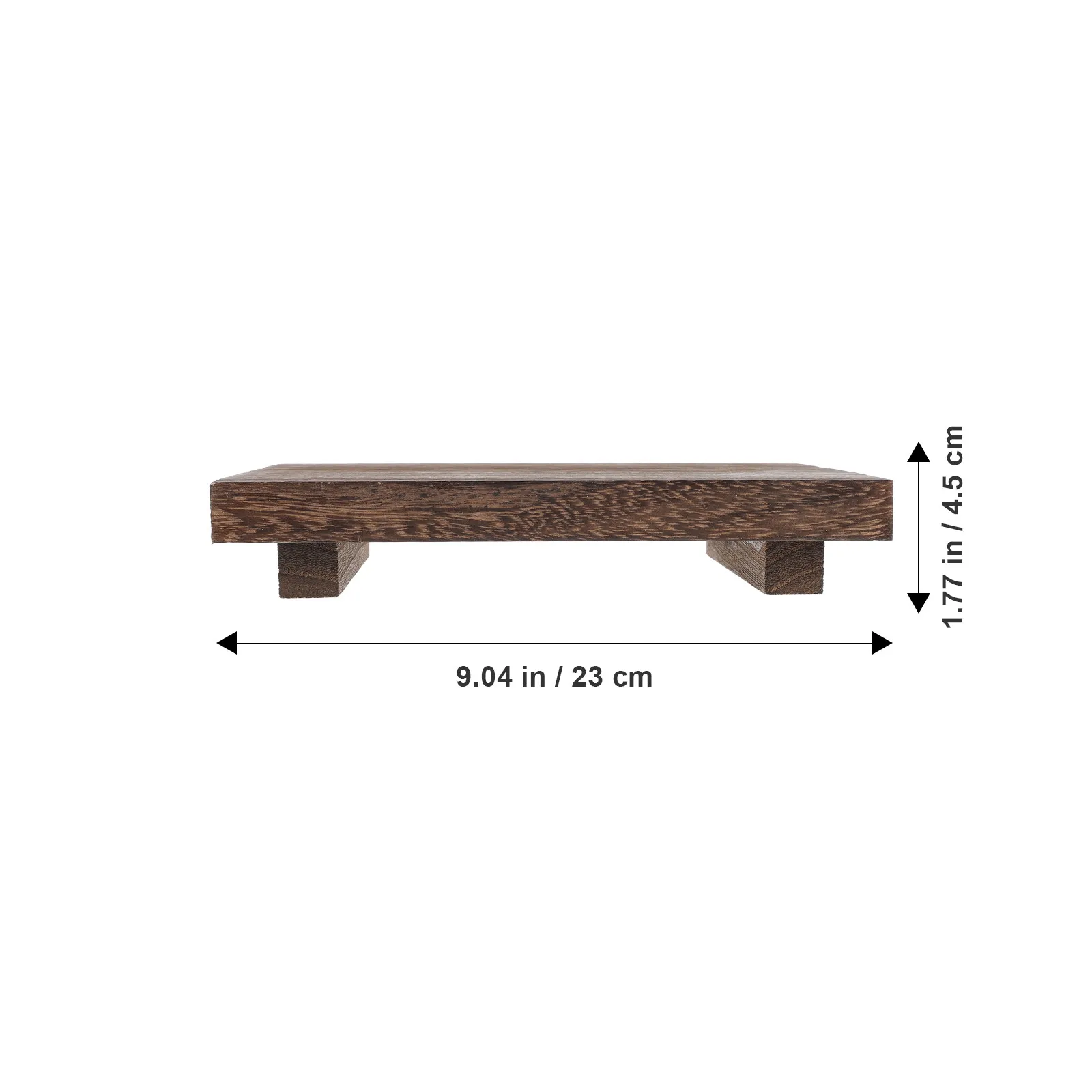 Wooden Pedestal Stand for Bathroom Kitchen Soap Tray Plant Riser Decorative Wooden Tray Rustic Farmhouse Wood Display Stand