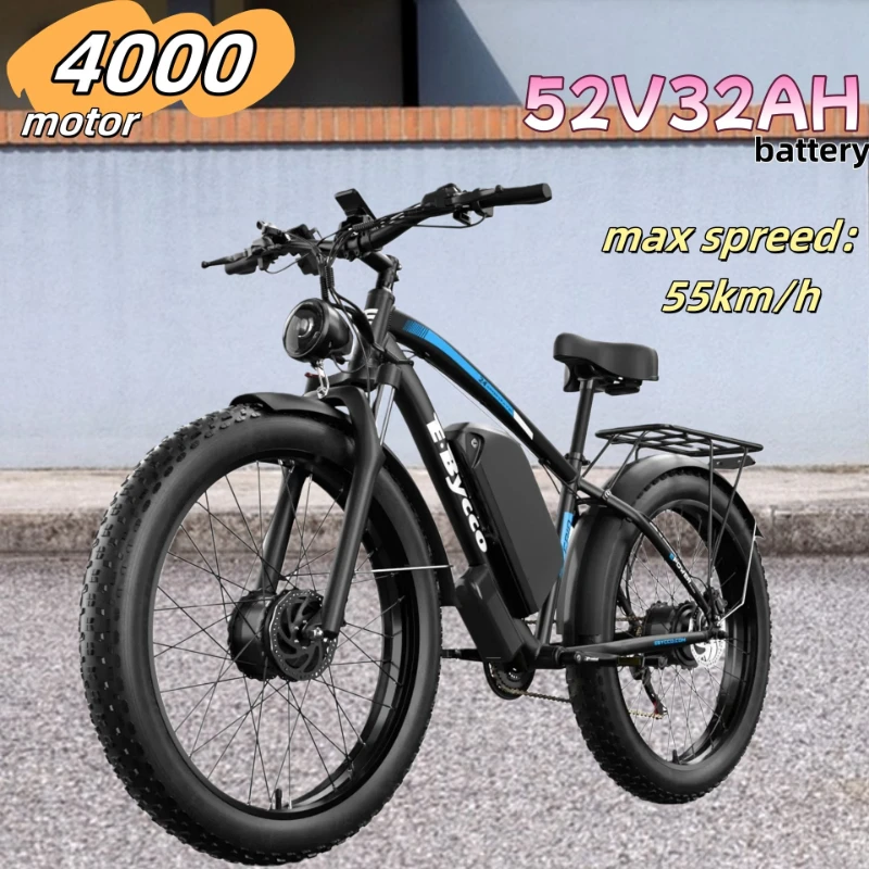 24 Inch Tire Suspended Soft-Tail Frame Cycling Sports Electric Bike EB10 E-Bike 4000W Motor Electric Bicycle 52V32AH Battery