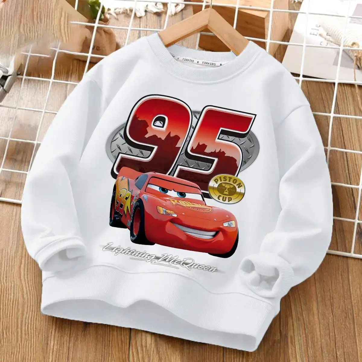 Autumn Girl Boy Sweatshirts Children Cartoons Kawaii Print Disney Cars Hoodies Kid Pullover Casual Kids Clothes Fashion Tops