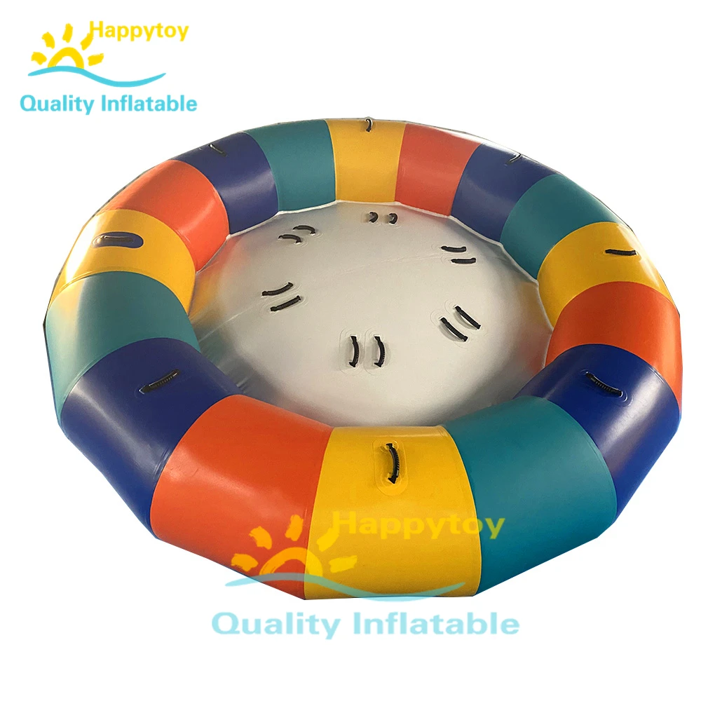 Inflatable Rolling Donut Motor Boat Fly Spinner Water Disco Boat For Towing