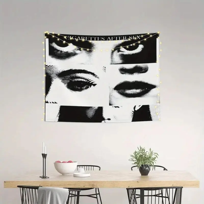 VIKAMA Cigarettes After Sex Gothic Grunge Art Tapestry Wall Hanging for Bedroom Living Room Dorm Room Aesthetic Decor