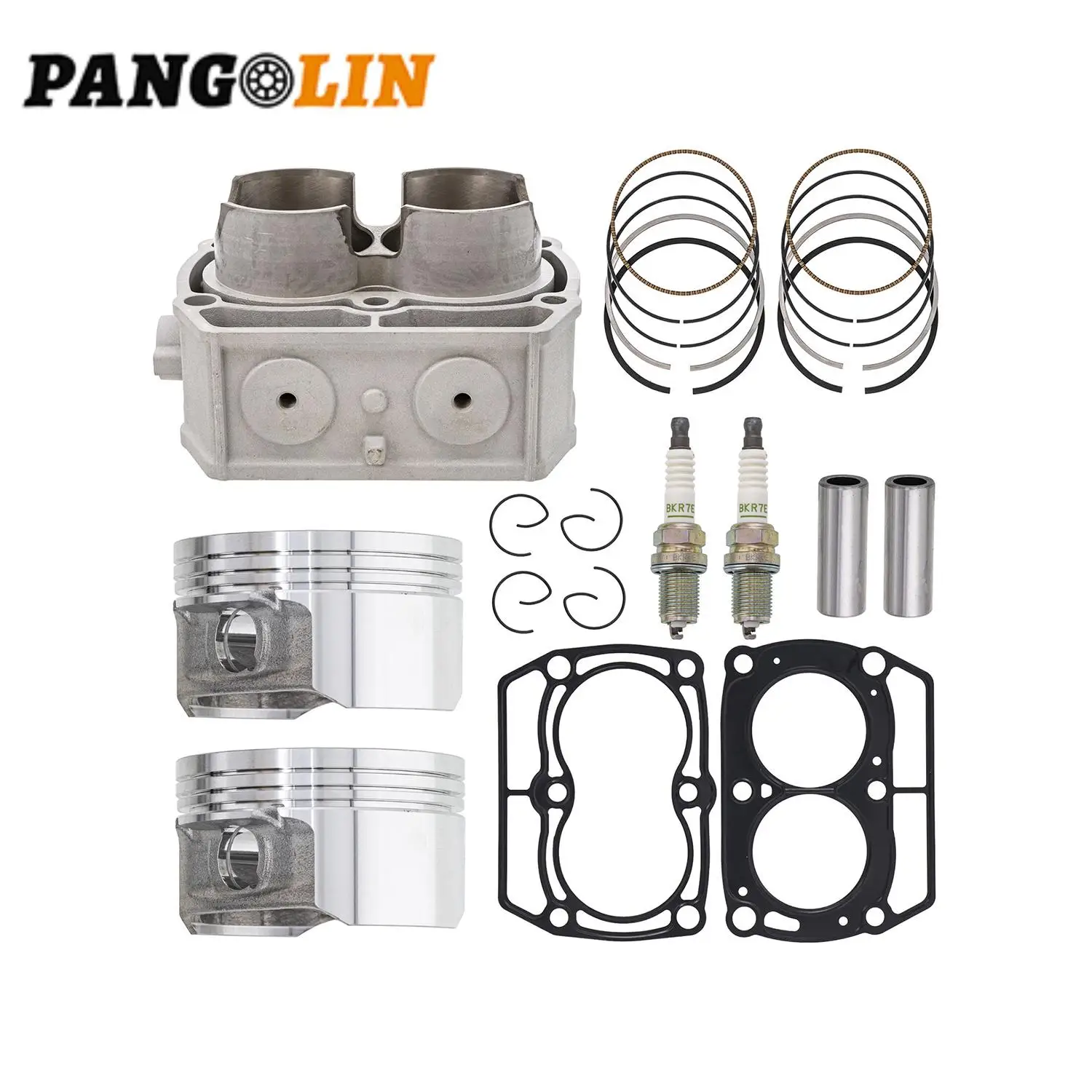 1set Cylinder Piston Gasket Kit Bore 80mm With Spark Plug For Polaris Ranger RZR Sportsman 700 800 Car Accessories Parts