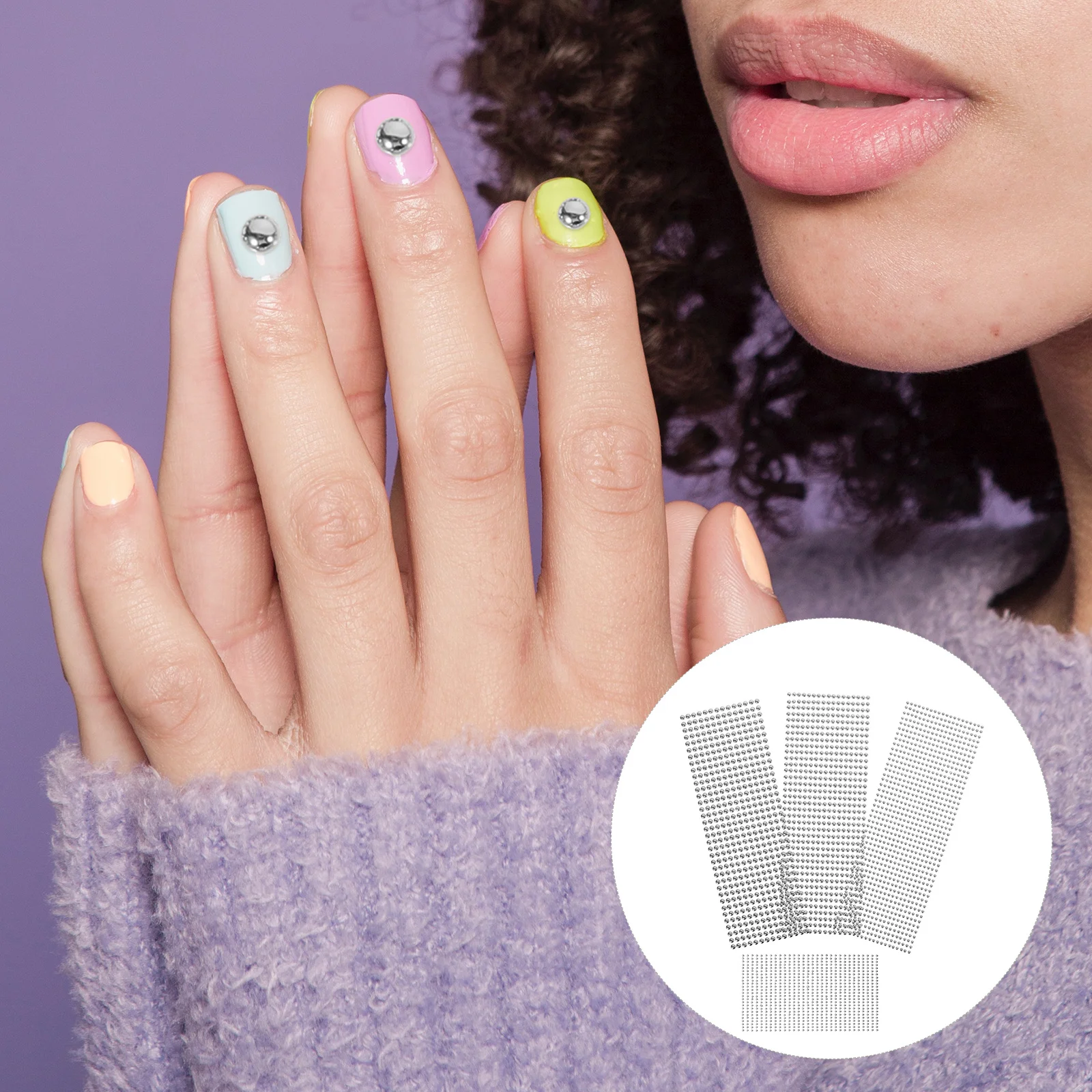 

4 Sheets Self Adhesive Pearl Stickers for Face Decorative Makeup Pearls Nail DIY Crafts Pearl Stickers Face Pearls