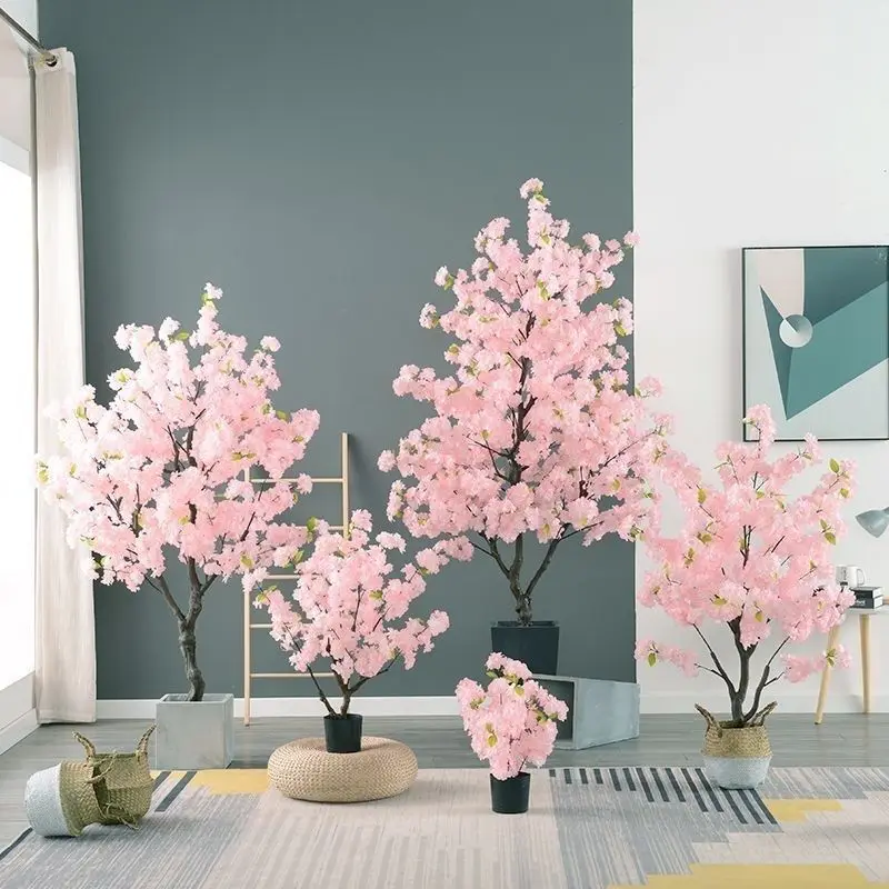 

Weeping artificial cherry blossom tree wedding table centerpiece suitable for party wedding shopping mall window scene