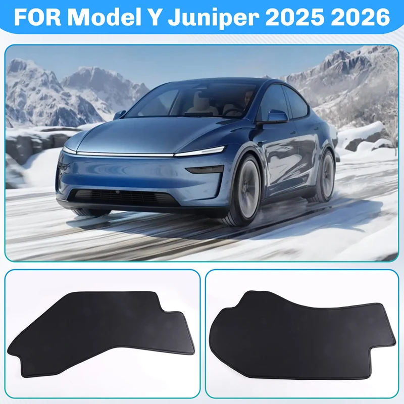 Super Sale For Tesla Model Y Juniper 2025 2026 Center Control Side Anti-Kick Pad Anti-Dirty Protective Cover Defense Foot Mat
