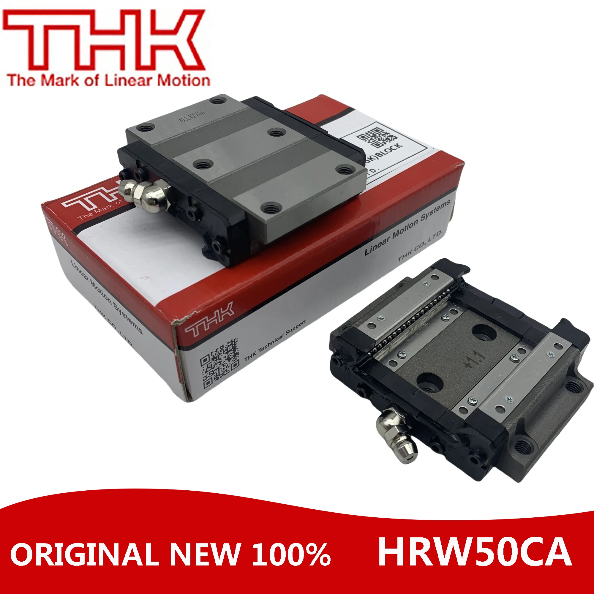 THK Linear Guide HRW50CA HRW50CA1UU HRW50 Rails for 3D Printer CNC Linear Actuator Bearings Guideway Spindle Guides Robot Lathe