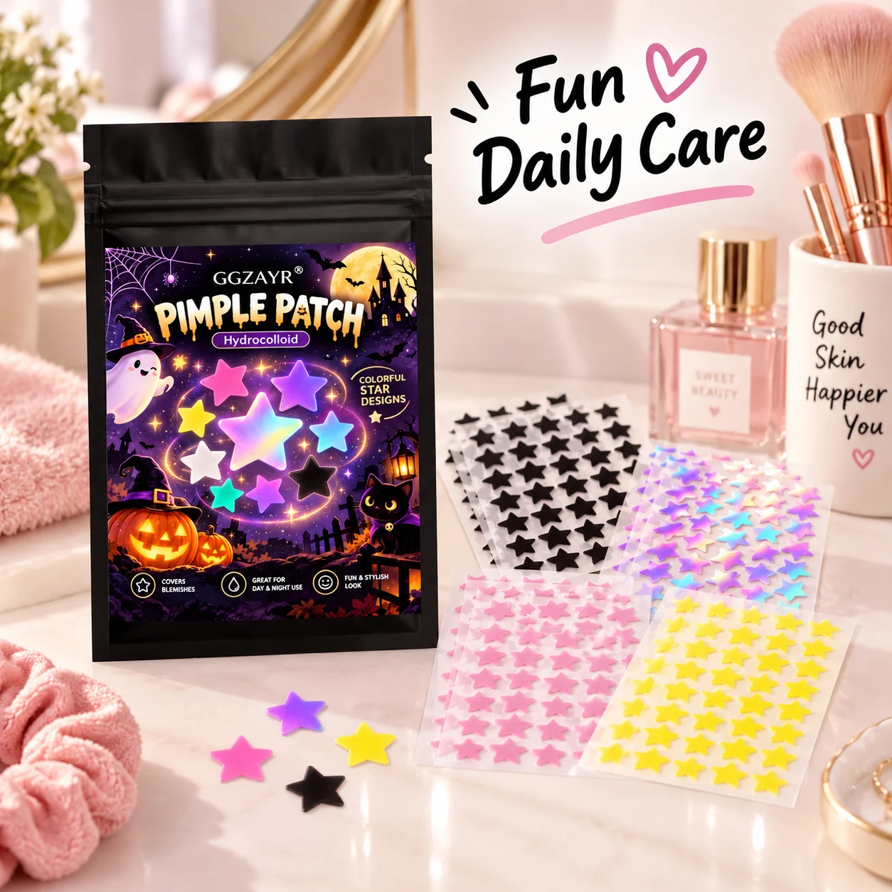 480PCS 4 Colors Star Pimple Pa - Face Moisturizer review and price