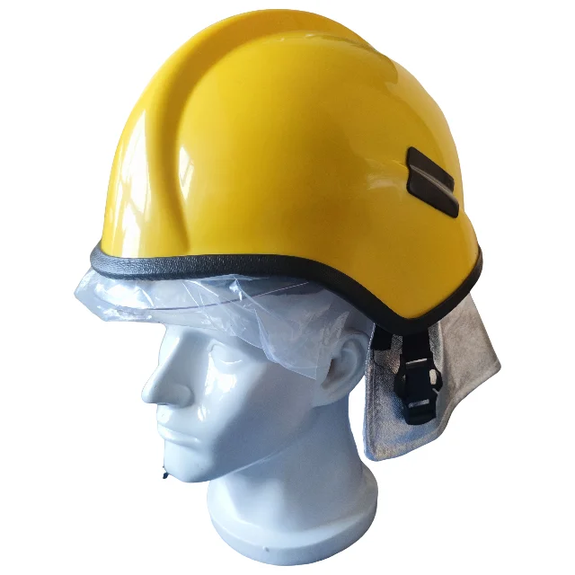 

European CE Rated Flame Retardant Ayonsafety Firefighter Helmet with Shock Absorption System and Adjust Head Circumference Size