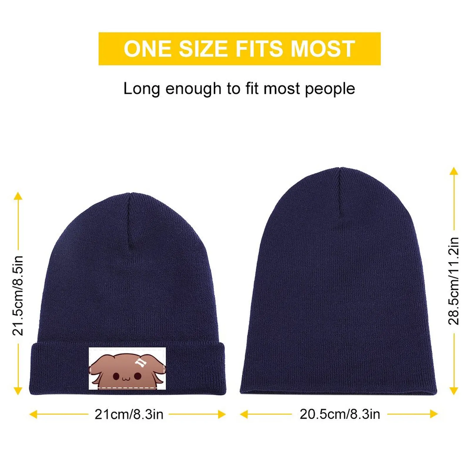 Korone Happy Furball Doggo Knitted Cap Custom Cap Hood funny hat Cap Men's Women's