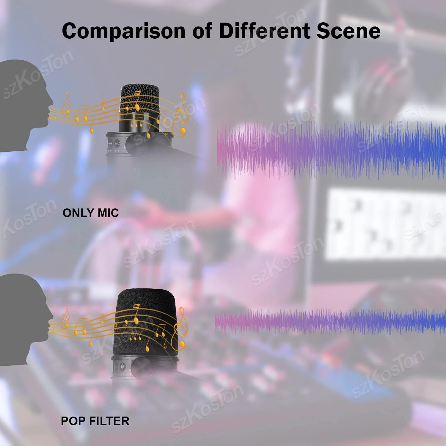 Ruisonderdrukkende sponsfoam b - Shure Mic Mv7 recensie en prijs