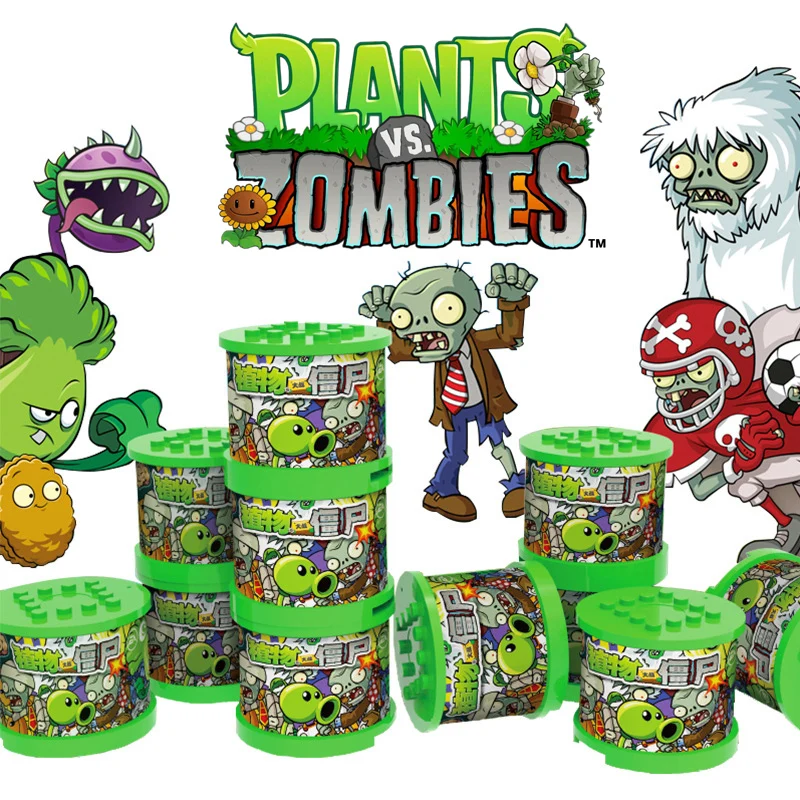 Plants vs. Zombies Building Blocks Toys 50 Styles PVZ Action Figure Anime Collection Toys For Kids Birthday Christmas Gifts