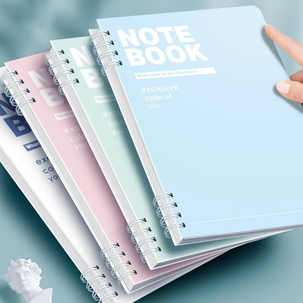 

High Quality A5 Spiral Notebooks Color Horizontal Line Inner Pages Notepad Perforated Pages Hand Account Book School Office