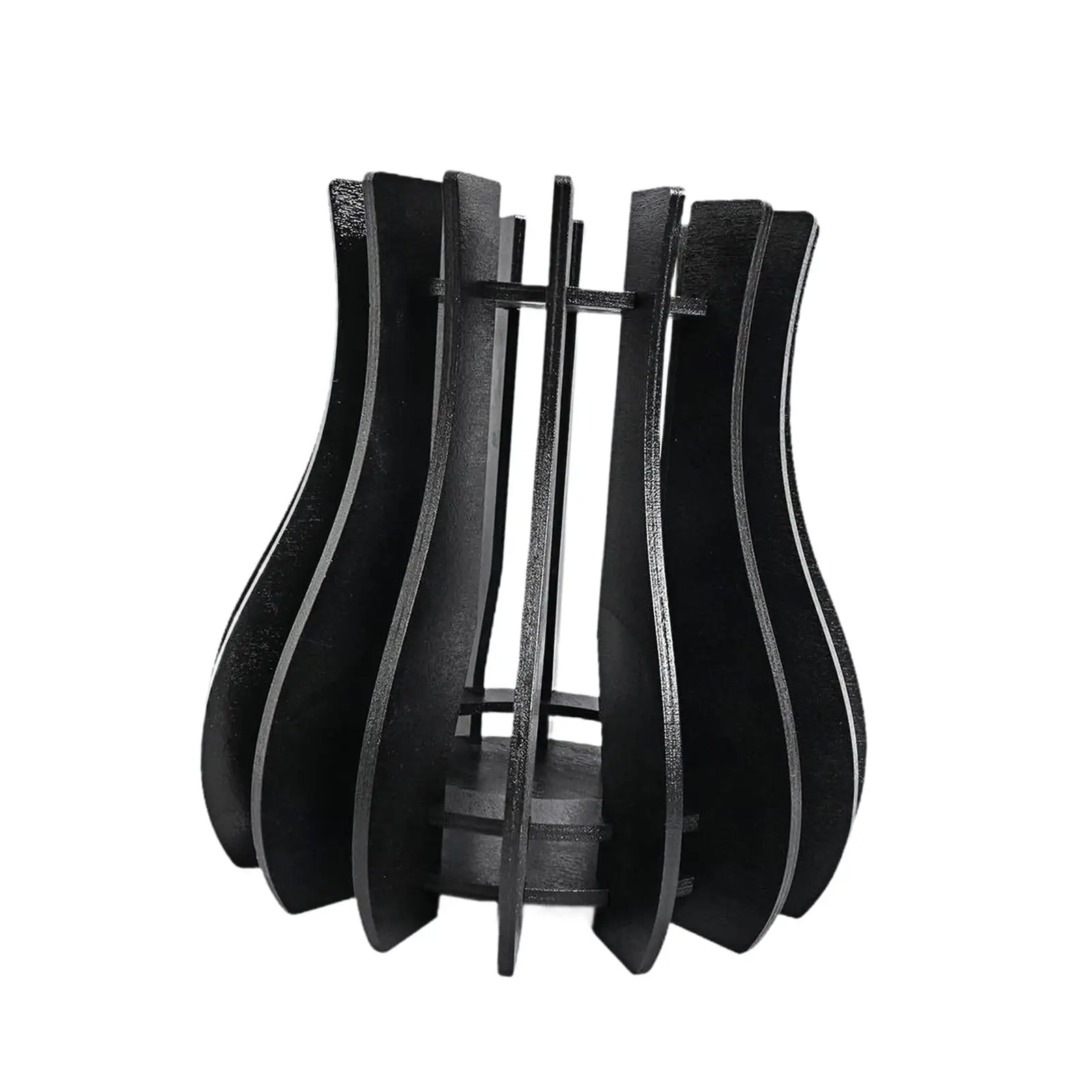 Freestanding Wooden Puzzle Flower Vase Unique Designer Table Centerpiece Ornament for Home Luxury Decoration and Events