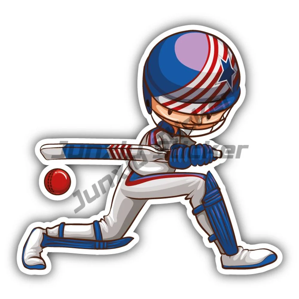 

Boy Cricket Player Sticker Accessories Accessories For Car Bodywork Bumper Window Phone Trunk Windshield Bumper Decal Personaliz