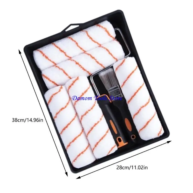 57BE Conjunto pintura orientada a detalhes Conjunto ferramentas pintura 9 polegadas perfeito para cantos e bordas