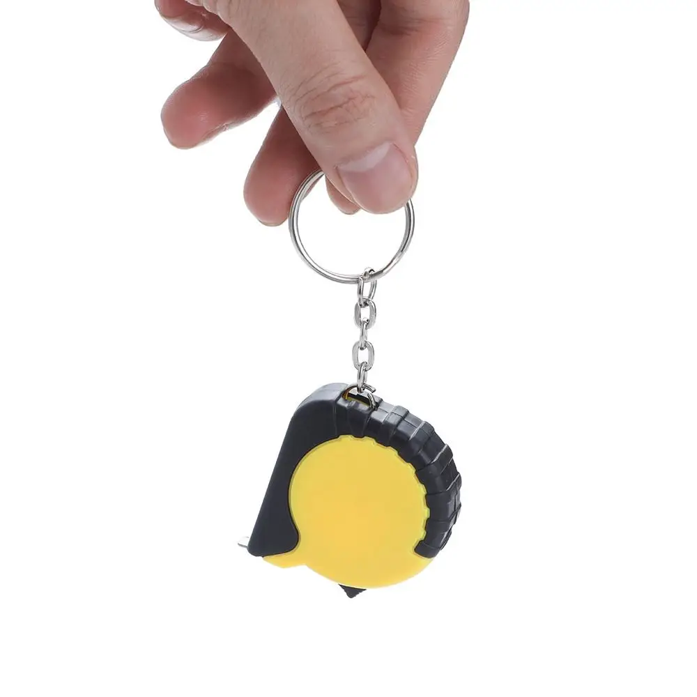 Portable 1m/3FT Tape Measure With Keychain Drop-Resistant Carpentry Ruler Thickened Wear-Resistant Steel Tape