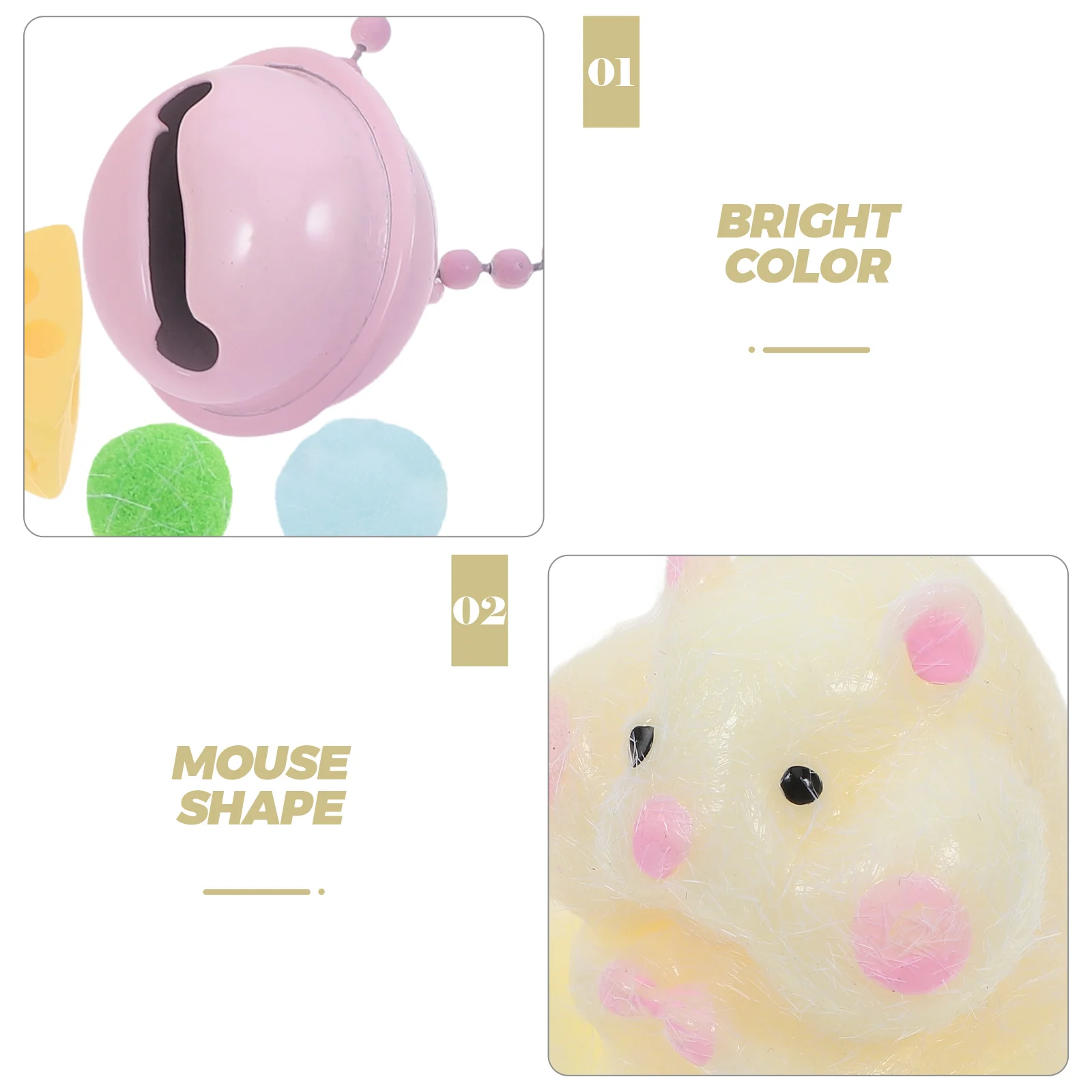 Jouets Sensoriels Compacts et Extensibles pour Enfant, Hamster, Dummonopole Rabbit, Jaune, à Presser, Amusant