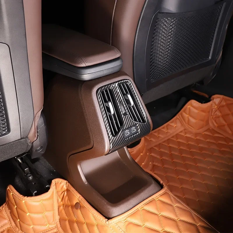 

Zza For Rear Air Outlet Frame ABS Carbon Fiber Car Rear Exhaust Vent Panel Frame Trim IX1 X1 2023-2024 Interior Accessories