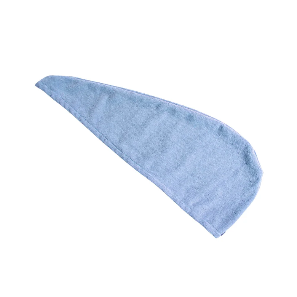 

Microfiber Hair Drying Towel Fast Drying Long Hair Wrap Blue Daily Use Travel Hair-Drying Cap Hair-Drying Towel