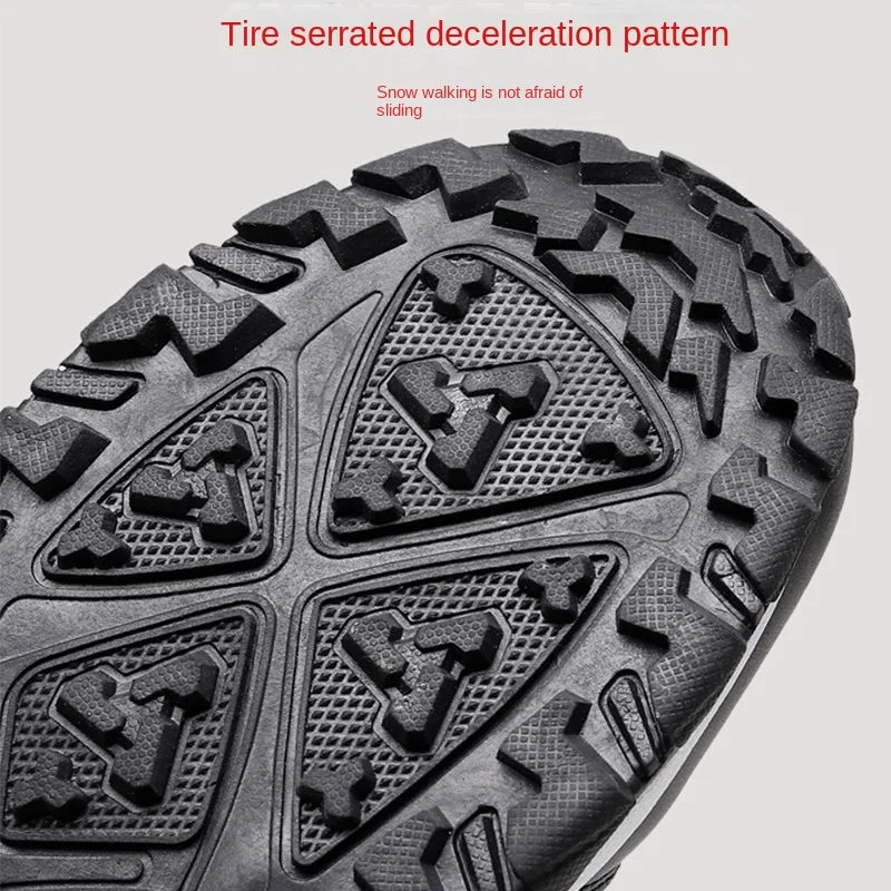Winter Fishing Shoes, Outdoor Men\'s Wool Snow Boots, Thickened Skiing, Warm, Waterproof, Windproof Cotton Boots, Hiking Boots