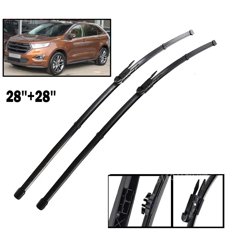 

Wiper Front Wiper Blades Set For Ford Edge MK2 2015 - 2023 Windshield Windscreen Window Rain Brushes 28"+28"