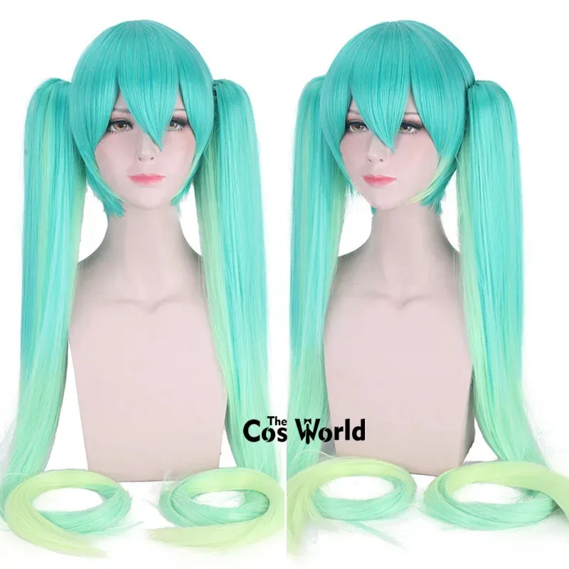 2025 11 فوكالويد 2017 ميكو سباق 120 سنتيمتر طويل مستقيم أنيمي تأثيري الباروكات الألياف مقاومة للحرارة الشعر الاصطناعية + غطاء شعر مستعار #1