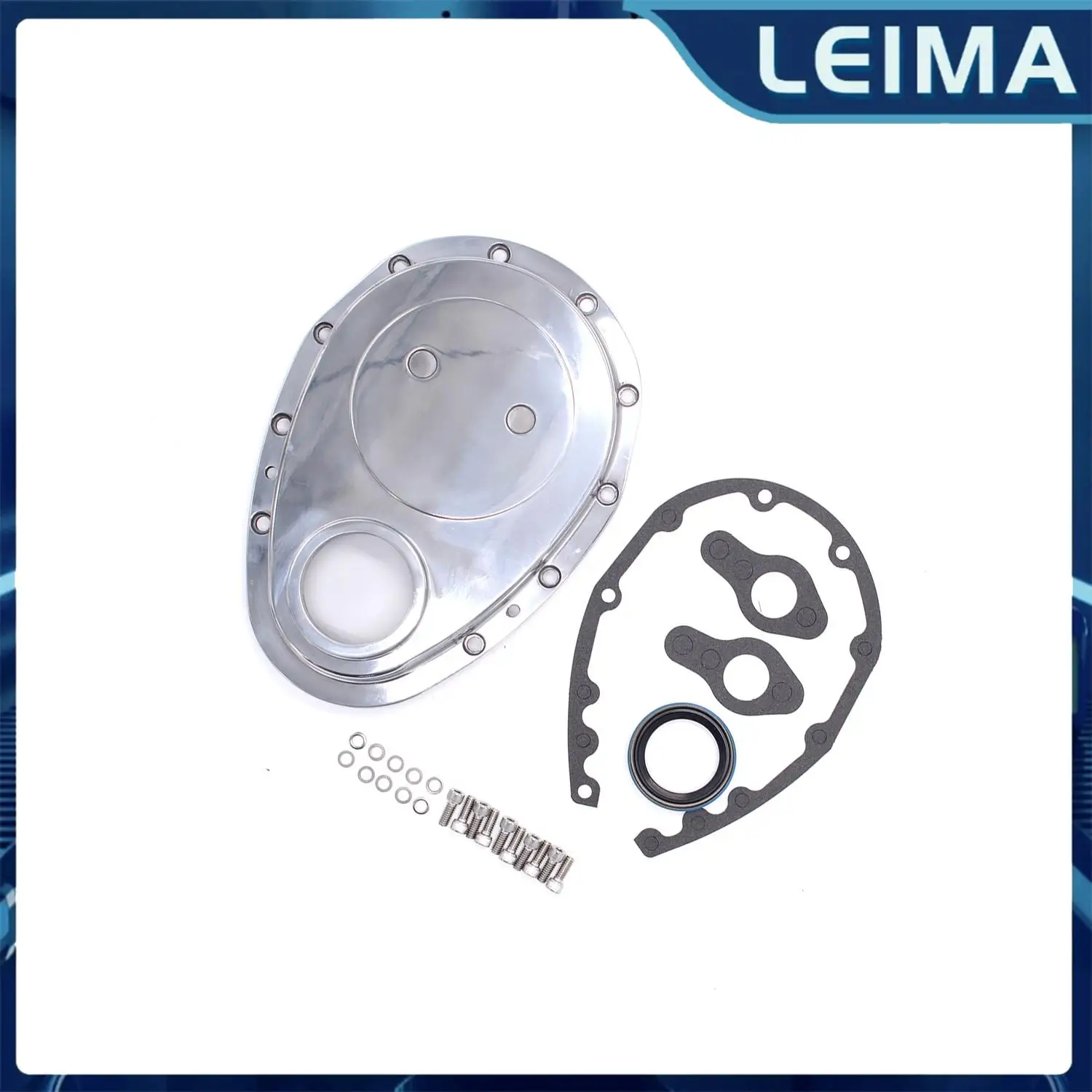 

Крышка цепи ГРМ из полированного алюминия для двигателей Small Block SBC Chevy 283 305 327 350 383 400, запчасти для ремонта, автомобильные аксессуары
