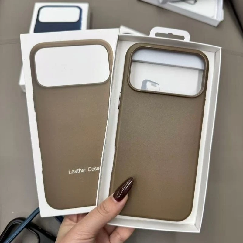 Offizielle Qualität 1:1 für MagSafe Lederhülle für iPhone 17 Pro Max 16 15 14 13 Air Magnetische Kabellose Ladehülle Schutz