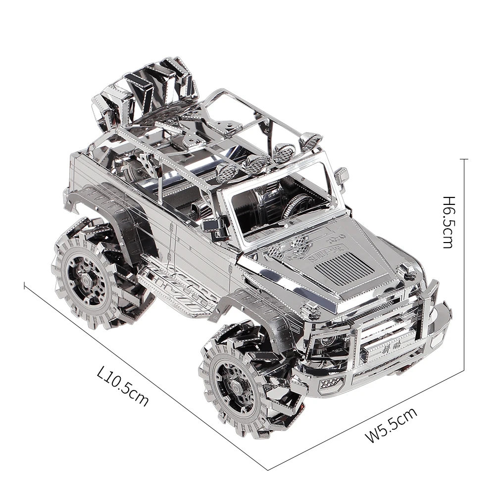 Piececool Model Building Kits SUV Off-Road Vehicle 3D Puzzle Metal Jigsaw DIY Sets for Teen Brain Teaser Creative Gifts