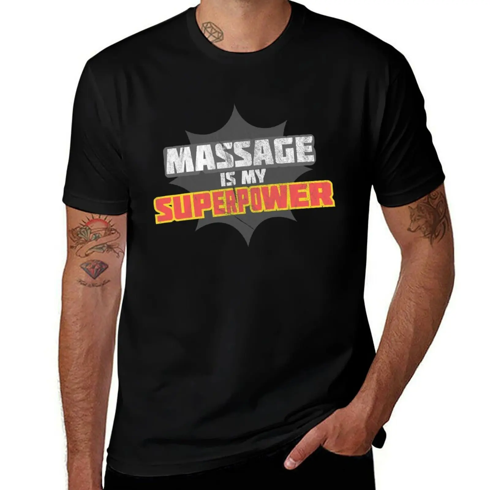 Massage is my Superpower T-Shirt Holiday Casual Short Sleeve Top
