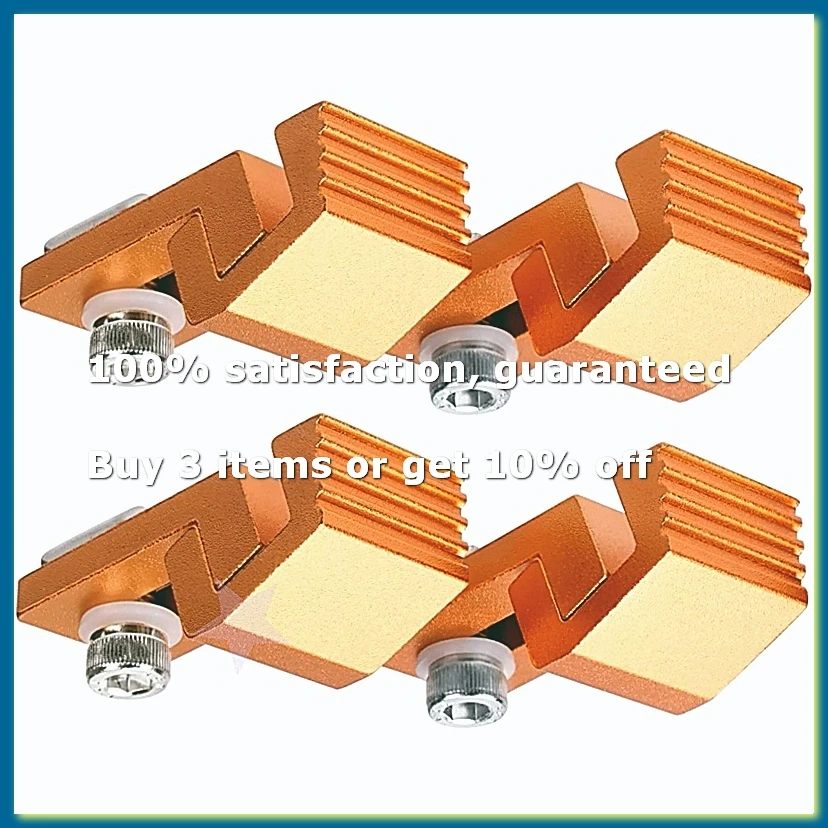 ●4PCS Router Side Pressure Plate Clamps for 3018 CNC Machine,-Track & Perforated Worktables-for Secure CNC Machining