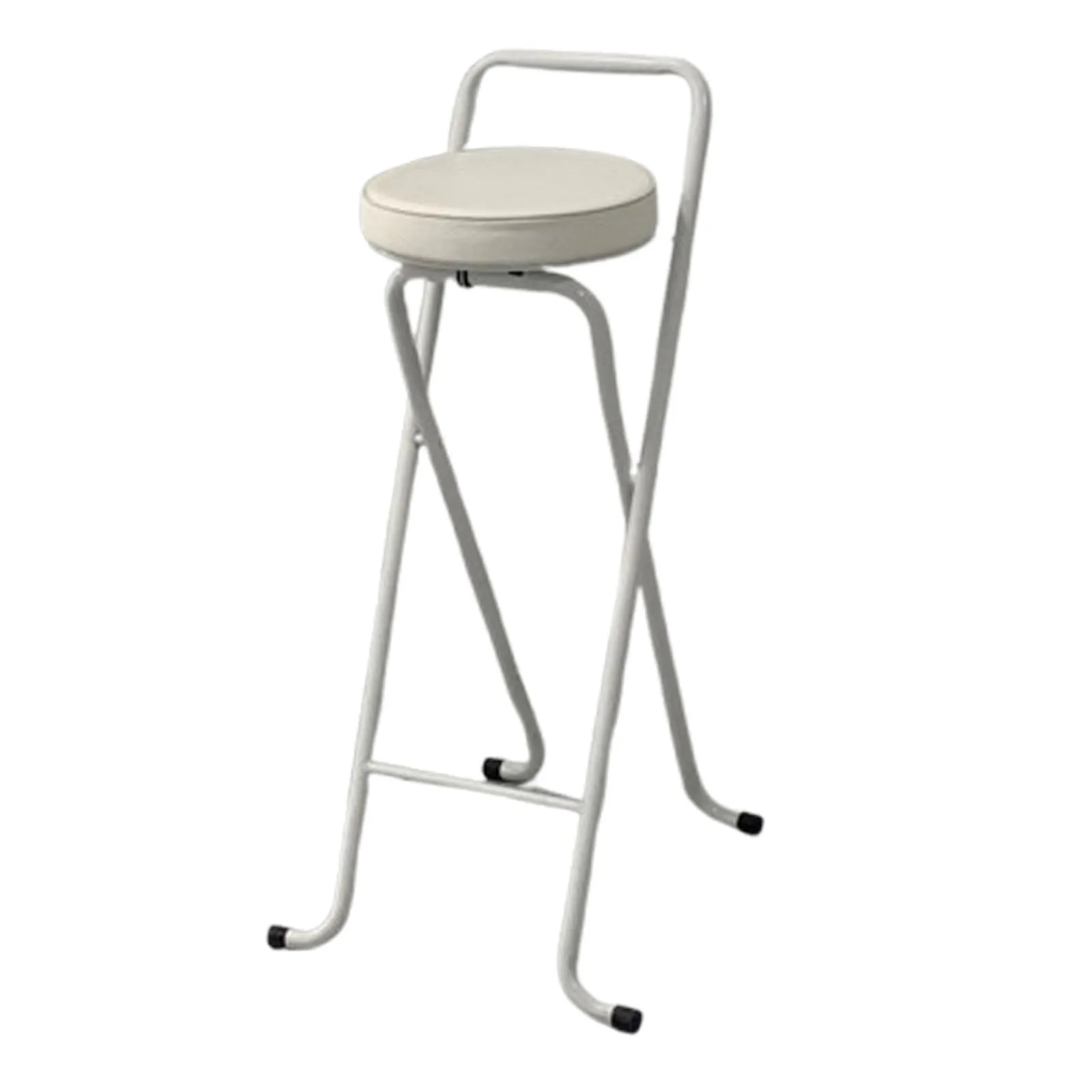 Bar Stool Adults Round Folding Collapsible Counter Height Stool Breakfast Bar Stool for Kitchen Indoor Garden Cafe Restaurant